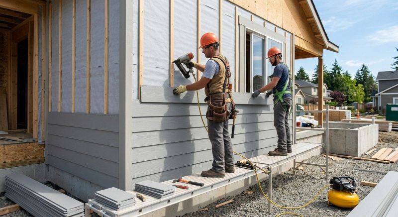 Cement Siding Installation