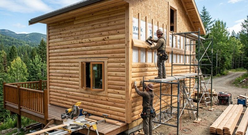 Log Siding Installation in Calhoun, GA